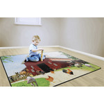 Flagship Carpets Barn Animals Classroom Rug - Floor Rug - 100" Length x 72" Width x 0.50" Thickness - FCIFA100432FS Product Image 