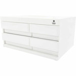 Business Source Multi-Drawer Desktop Organizer - 4 Compartment(s) - 4 Drawer(s) - 5.20" Height x 10.40" Width x 7.40" Depth - Desktop - Storage Drawer, Removable Drawer, Durable Product Image 