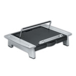 Fellowes Office Suites Monitor Riser Plus, 19.88" x 14.06" x 4" to 6.5", Black/Silver, Supports 80 lbs (FEL8036601) View Product Image