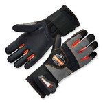 Ergodyne ProFlex 9012 Certified Anti-Vibration Gloves + Wrist Support - 2" Thickness x 14.50" Glove Length - Small Size - Black - EGO17732 Product Image 
