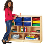 Jonti-Craft Colored Bins Combo Mobile Storage Unit - 15 Compartment(s) - 35.50" Height x 48" Width x 15" Depth - JNT0726JC Product Image 