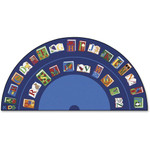 Carpets for Kids Premium Reading/The Book Semi-Circle Rug - Area Rug - 13.33 ft Length x 80" Width - CPT2634 Product Image 