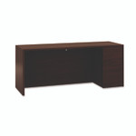HON 10500 Series Full-Height Left Pedestal Credenza, 72w x 24d x 29.5h, Mahogany View Product Image