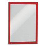 Durable DURAFRAME Sign Holder, 8.5 x 11, Red Frame, 2/Pack Product Image 