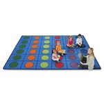 Carpets for Kids Premium Color Seating Circles Rug - 96" Length x 12 ft Width - CPT4218 Product Image 