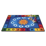 Carpets for Kids Premium Sunny Day Learn/Play Rectangle Rug - 100" Length x 70" Width - CPT9400 Product Image 