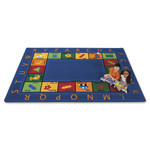Carpets for Kids Premium Bilingual Colorful Rectangle Rug - 100" Length x 70" Width - CPT9500 Product Image 