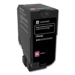 Lexmark 74C1SM0 Return Program Unison Toner, 7,000 Page-Yield, Magenta (LEX74C1SM0) View Product Image