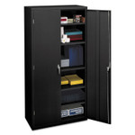 HON Assembled Storage Cabinet, 36w x 18.13d x 71.75h, Black View Product Image