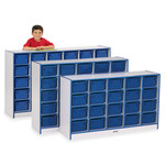 Jonti-Craft Rainbow Accents Toddler Single Storage - 35.50" Height x 48" Width x 15" Depth - Laminated, Durable - JNT0425JCWW180 Product Image 