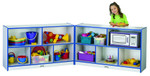 Rainbow Accents Rainbow Accents Fold-n-Lock Storage Shelf - 29.50" Height x 96" Width x 15" Depth - Lockable, Foldable - Freckled Gray - JNT0292JCWW180 Product Image 