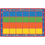 Flagship Carpets Primary Colors Square Grids Rug - 13.17" Length x 10.75" Width - FCIFE34456A Product Image 
