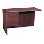 HON 10700 "L" Workstation Return, Left 3/4 Pedestal, 48w x 24d x 29.5h, Mahogany (HON10716LNN) View Product Image