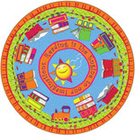 Flagship Carpets Reading Is The Engine 12' Round Rug - 12 ft Diameter - FCIFE33970A Product Image 