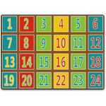 Flagship Carpets Fun 123s Color Square Rows Rug - FCIFE37732A Product Image 