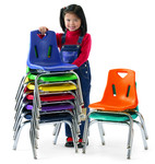 Jonti-Craft Berries Stacking Chair - Camel Seat Color - Polypropylene Seat Material - Camel Back Color - Polypropylene Back Material - JNT8126JC1251 Product Image 