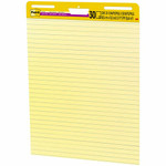 Post-it Self-Stick Easel Pads with Faint Rule - 30 Sheets - Stapled - Feint Blue Margin - 18.50 lb Basis Weight - 25" x 30" Sheet Size Product Image 