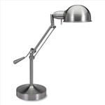 Victory Light V-Light Tilt-arm Desk Lamp - 24" Height - 10 W LED Bulb - Brushed Nickel - Tilted Arm, Adjustable Shade - VLUVS687372BN Product Image 