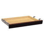 HON Laminate Angled Center Drawer, 26w x 15.38d x 2.5h, Mahogany (HON1526N) View Product Image