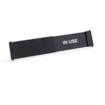 Seco Door Sign - Print/Message "Vacant" , "In Use" - 10" Width x 2" Height - Rectangular Shape - SSCOF138255X52 Product Image 