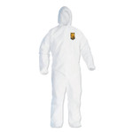 KleenGuard A40 Elastic-Cuff and Ankles Hooded Coveralls, X-Large, White, 25/Carton (KCC44324) View Product Image