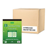 Roaring Spring Covered Engineering Pad - 80 Sheets - 160 Pages - Printed - Glued - Back Ruling Surface - 5 Horizontal Squares - 5 Vertical Squares - 3 Hole(s) - ROA95371CS Product Image 