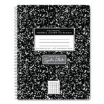 Roaring Spring Wirebound Composition Book - 70 Sheets - 140 Pages - Spiral Bound - Quad Ruled Front Ruling - 5 Horizontal Squares - 5 Vertical Squares - ROA10113CS Product Image 