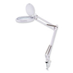 Bostitch Clamp-On Magnifying Lamp - LED Bulb - Flicker-free, Adjustable Head, Eco-friendly, Glare-free Light - Desk Mountable - White - BOSVLED600 Product Image 