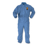 KleenGuard A60 Elastic-Cuff, Ankle and Back Coveralls, 2X-Large, Blue, 24/Carton (KCC45005) View Product Image