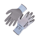 Ergodyne 7025 PU-Coated Cut-Resistant Gloves - Abrasion, Dirt, Debris Protection - Polyurethane Coating - Small Size - High Performance Polyethylene (HPPE), Nylon Spandex - Blue - Touchscreen Capable - EGO10422 Product Image 