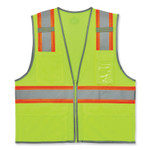 Ergodyne 8246Z 2-Tone High-Visibility Safety Vest - Medium - Zipper Closure - 6 Pocket(s) - Polyester Mesh - EGO24563 Product Image 