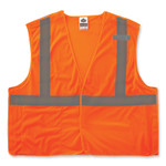 Ergodyne GloWear 8215BA Breakaway Mesh Vests - Recommended for: Survey Crew, Construction, Railway Worker, Baggage Handling, Warehouse, Distribution, Utility Crew - 5-Xtra Large - Hook & Loop Closure - 1 Pocket(s) - EGO24559 Product Image 