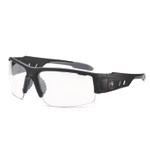 Ergodyne DAGR Anti-Scratch/Anti-Fog Safety Glasses - Recommended for: Eye, Indoor - Fog, Impact, Ultraviolet, Sun, UVA, UVB, UVC Protection - Rubber - Clear Lens - Matte Black Frame - EGO52005 Product Image 
