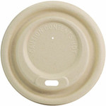 World Centric Compostable Fiber Sip Lids for Hot Cups - WORCULFB12GNLF Product Image 
