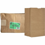 AJM #20 Squat Heavy-Duty Kraft Paper Grocery Bags - AJMSQ50NP5CHDES Product Image 