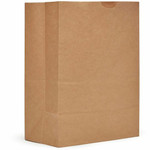 AJM 1/8 BBL #57 Kraft Paper Grocery Sacks - AJMSS57NP5CES Product Image 
