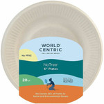 World Centric 6" Compostable Fiber Plates - WORPLRTSCU6 Product Image 