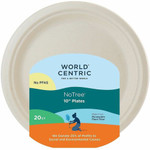 World Centric 10" Compostable Fiber Plates - WORPLRTSCU10 Product Image 