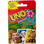 UNO Junior Card Game For Kids With Simple Rules & Animal Matching For 2-4 Player - MTTGKF04 Product Image 
