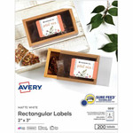 Avery Matte White Rectangular Labels - AVE05619 Product Image 