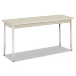 HON Utility Table, Rectangular, 60w x 20d x 29h, Light Gray (HONUTM2060LOLOC) View Product Image