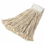 Rubbermaid Commercial 24 oz Cut-End Rayon Finish Mop - RCPV418WH00 Product Image 
