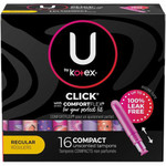 U by Kotex Click Compact Tampons - KCC53445CT Product Image 