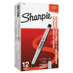 SHARPIE -  ULTRA FINE BLACKMARKER  - 652-37001 (12 EA = 1 BX) Product Image 