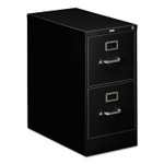 HON 310 Series Vertical File, 2 Letter-Size File Drawers, Black, 15" x 26.5" x 29" (HON312PP) View Product Image