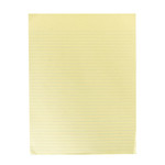 PAD WRITING PAPER GLUE BOUND TOP NARROW RULE CANARY 8-1/2X11 - 7530015167570 Product Image 