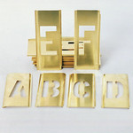 STENCIL SET BRASS 4" - 7520002699012 Product Image 