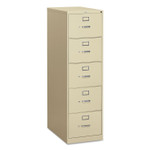 HON 310 Series Vertical File, 5 Legal-Size File Drawers, Putty, 18.25" x 26.5" x 60" (HON315CPL) View Product Image
