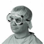 Medline Standard Fluid-Protection Lab Goggles - Recommended for: Eye, Laboratory - Large - Fluid Protection - Elastic - Clear - (MIINON24776CT) Product Image 