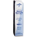 Medline Nonsterile Woven Gauze Sponges - 12 Ply - 2" Width x 2" Length - White Product Image 
